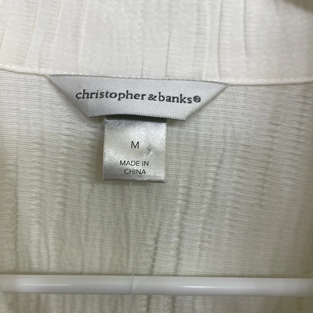 NWT Christopher‎ & Banks off white Jacket size medium - Picture 4 of 7